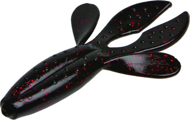  Zoom 119001-SP Z-Hog, 4", 8Pk Black & Red Glitter