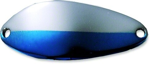 Acme  Little Cleo Spoon, 1 5/8", 1/4 oz, Nickel &amp; Neon Blue
