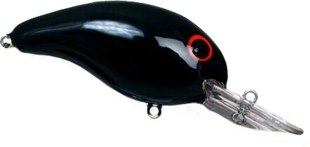 Bandit 218 200 Series Crankbait, 2" 1/4 oz, Solid Black, Floating