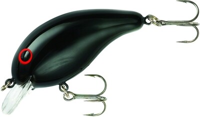 Bandit BDT118 100 Series Crankbait 2", 1/4 oz, Solid Black, Floating