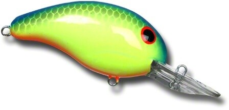 Bandit BDT136 100 Series Crankbait 2", 1/4 oz, Chartreuse/Blue Back