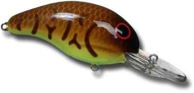 Bandit BDT141 100 Series Crankbait 2", 1/4 oz, Crawfish/Chartreuse