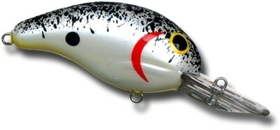 Bandit BDT143 100 Series Crankbait 2", 1/4 oz, Pearl Splatter Back