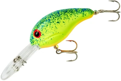 Bandit 343B 300 Series Crankbait 2", 3/8 oz, Blue Splatter Back
