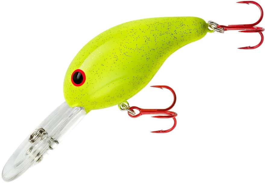 Bandit 3D47 300 Series Crankbait 2", 3/8 oz, Chartreuse Sparkle