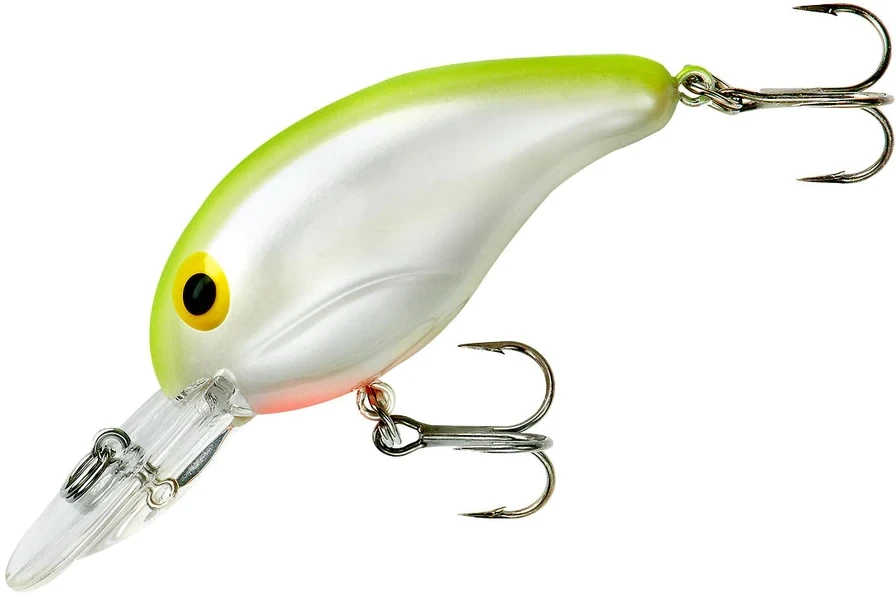 Bandit BDT215 200 Series Crankbait 2", 1/4 oz, Pearl/Chartreuse Back