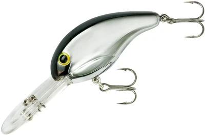 Bandit BDT331 300 Series Crankbait 2", 3/8 oz, Chrome/Blackback