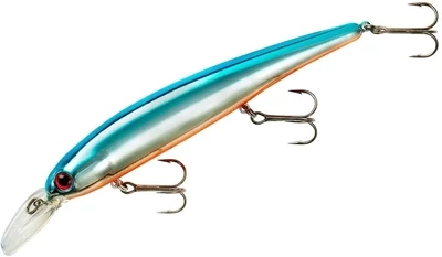 Bandit Shallow Walleye Trolling Plug, 4 3/4", 5/8 oz, Chrome/Blue