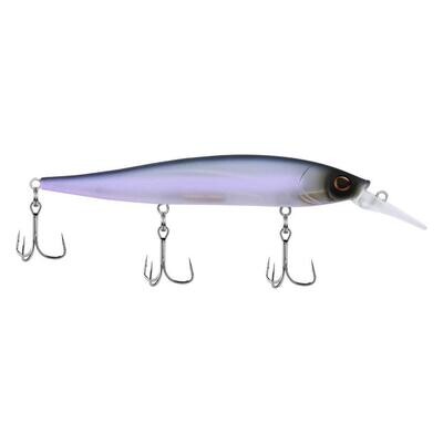 Berkley BHBST112P1-STNC Stunna Jerkbait, Slow Sink, 4.4&quot;, 1/2oz, 6-10ft EGW Fusion 19 Trebles, Stone Cold