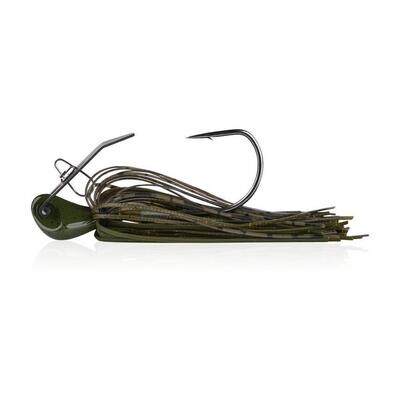 Berkley BJGBLD3/8-GP SlobberKnocker Bladed Jig, 3/8 oz, Green Pumpkin