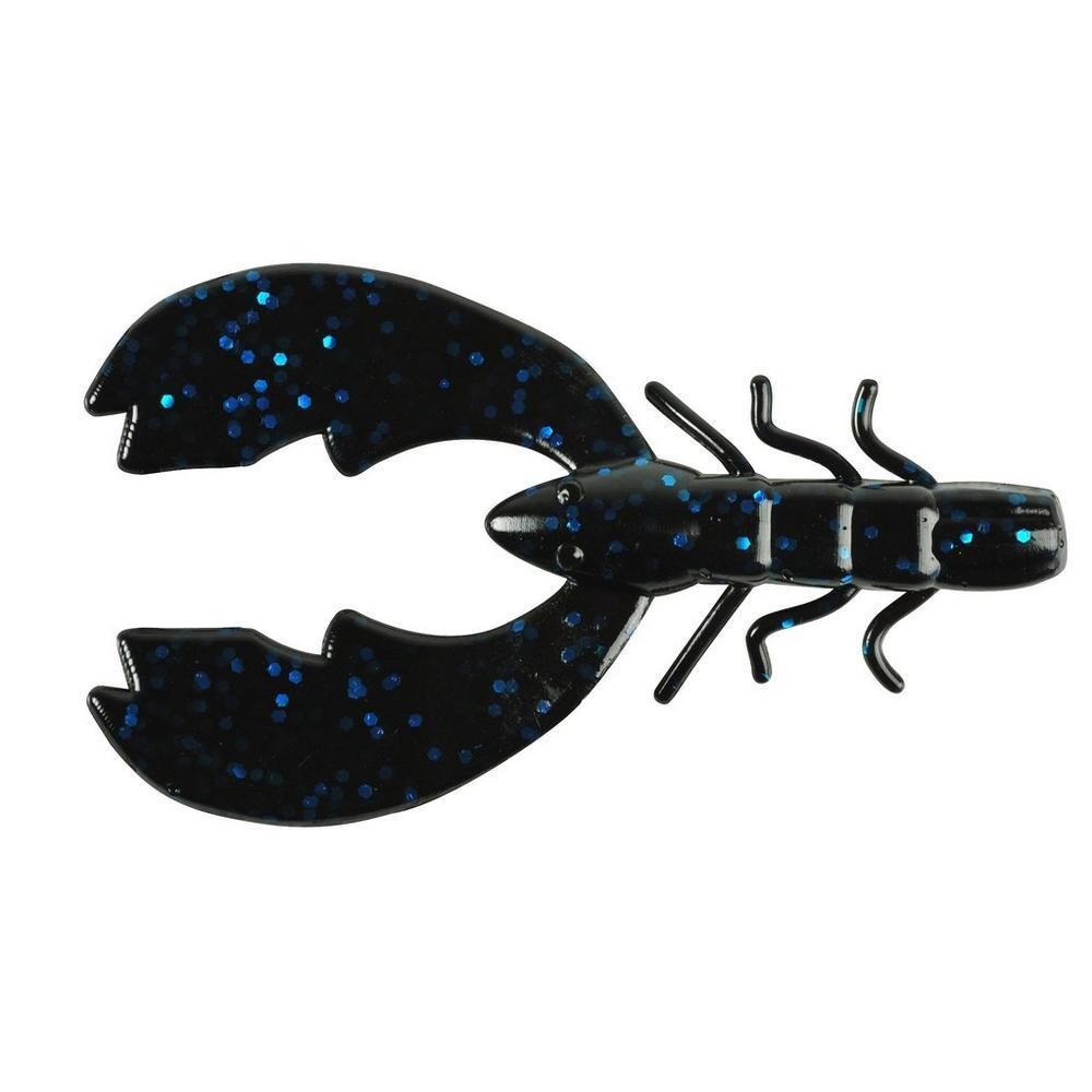 Berkley PBCB3-BBF PowerBait Chigger Bug,3'' 10 Pkg Ct, Black Blue Fleck
