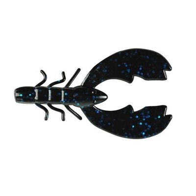 Berkley PowerBait Chigger Craw, 4" 9Pk, Black Blue 