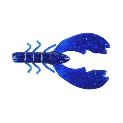 Berkley PowerBait Chigger Craw, 4" 9Pk, Sapphire Blue 