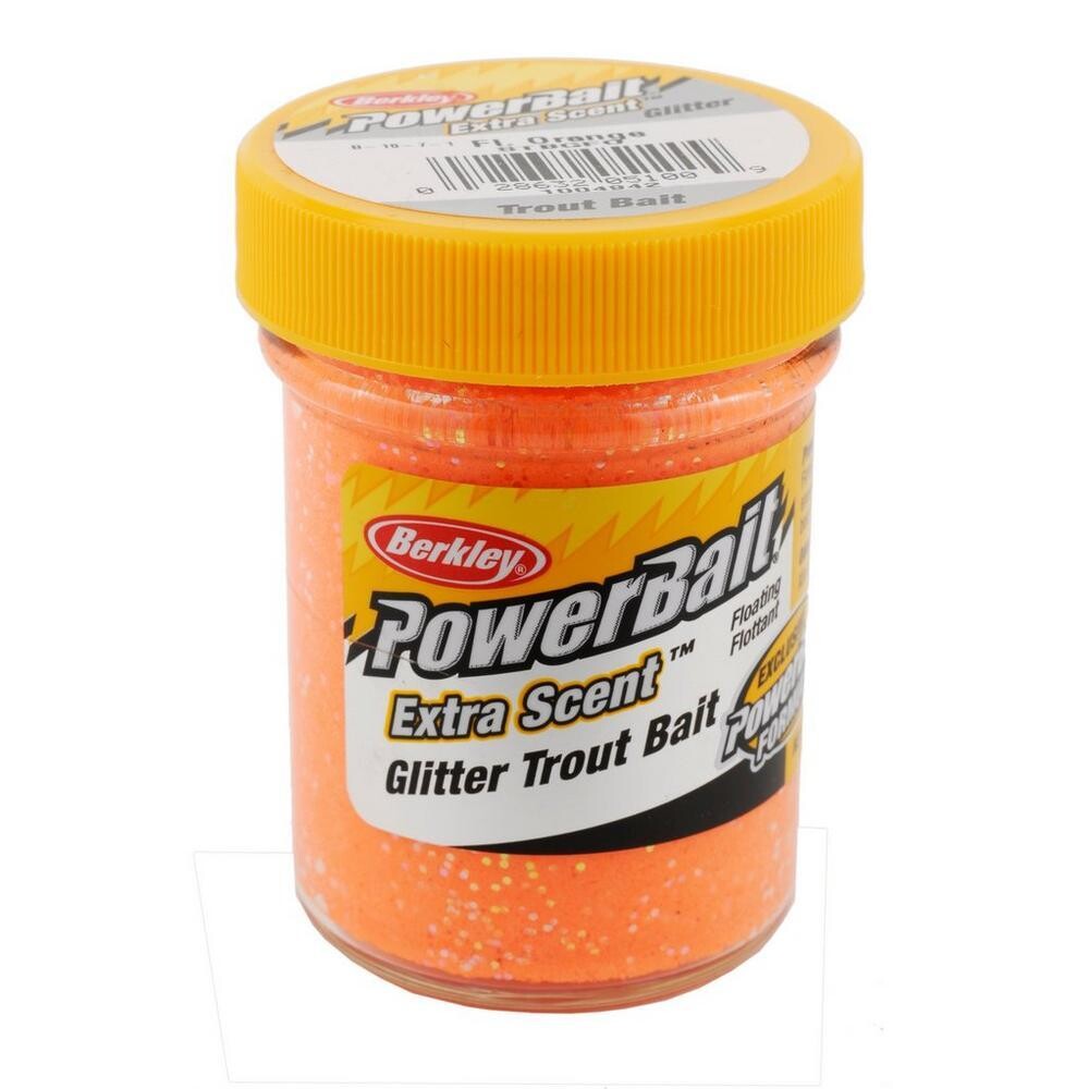 Berkley STBGFO PowerBait Glitter Trout Bait Fluorescent Orange