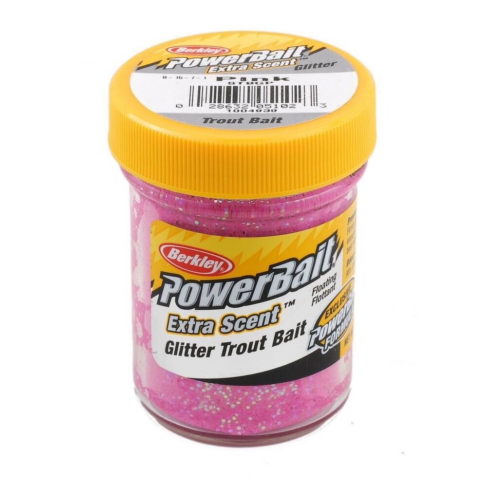 Berkley STBGP PowerBait Glitter Trout Bait Pink 1.75oz Jar