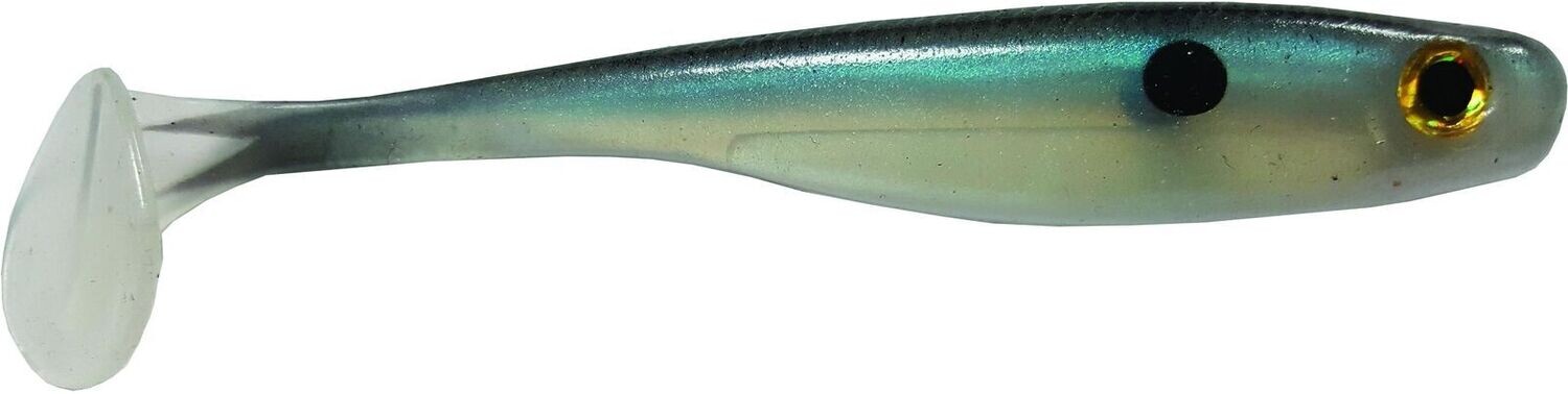 Big Bite 35SWTM-03 Suicide Shad Soft Swimbait, 3 1/2", Blue Gizzard