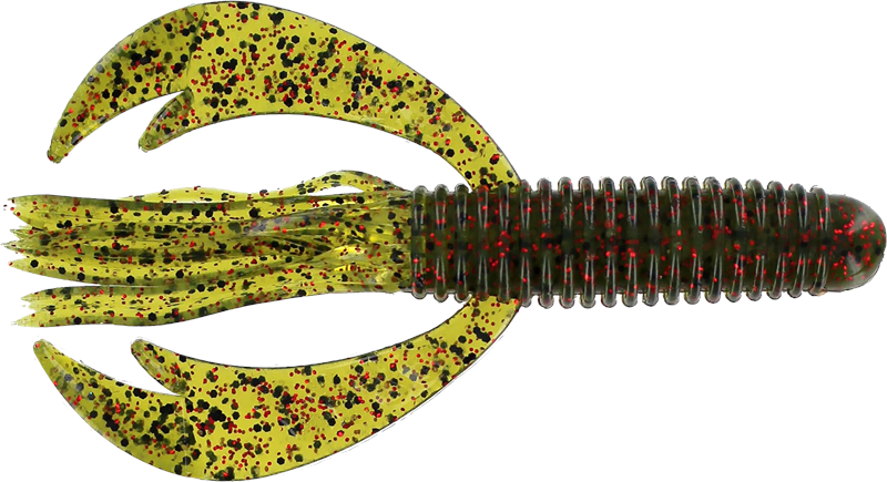 Big Bite 4&#39;&#39; Craw Tube Watermelon Red Flake 8pk