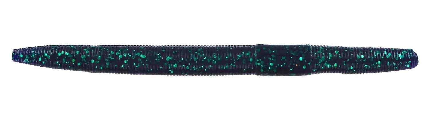 Big Bite Baits TS5-10 Trick Stick Finesse Worm, 5", June Bug, 10/Pack