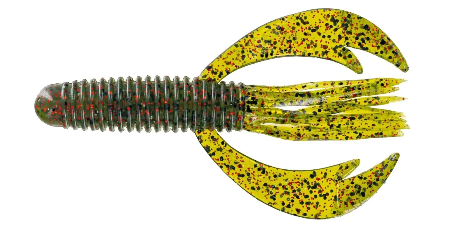 Big Bite SWCRWT-01 Swimming Craw Tube, 4", Watermelon Red Flake