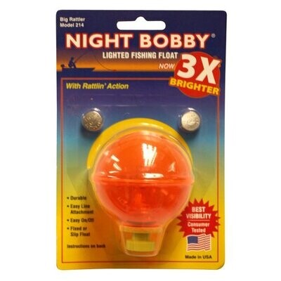 Rieadco NB-214O Night Bobby 214 Orange Lighted Fishing Float