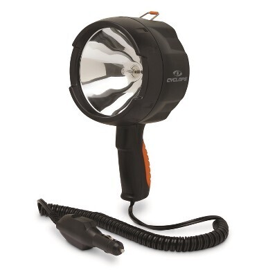 Cyclops 12V Direct Use Spotlight, 1400 Lumen, 12V DC Plug Adaptor, 100 Watt Halogen Bulb