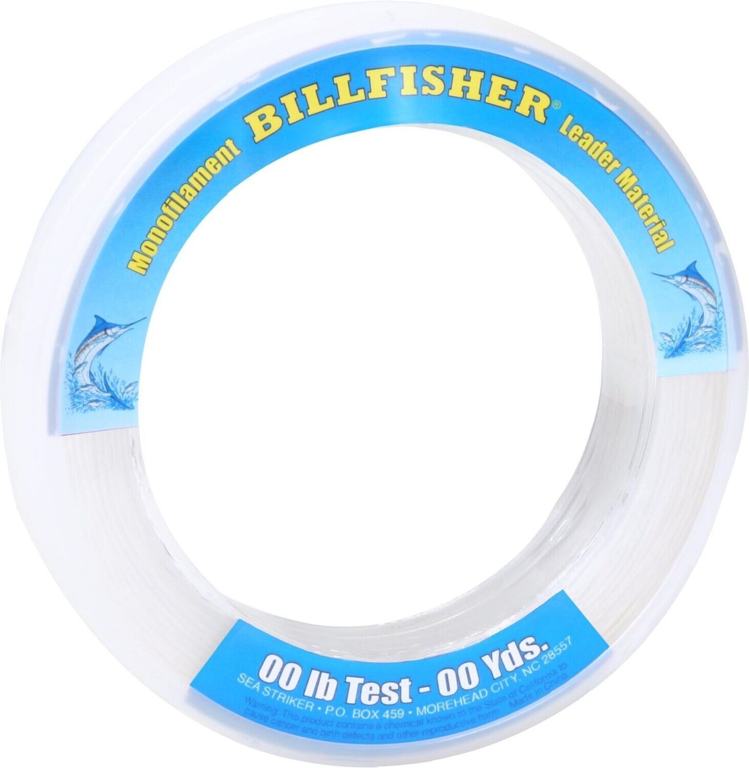 Billfisher Mono Leader Bracelet 80lb 100yd Clear