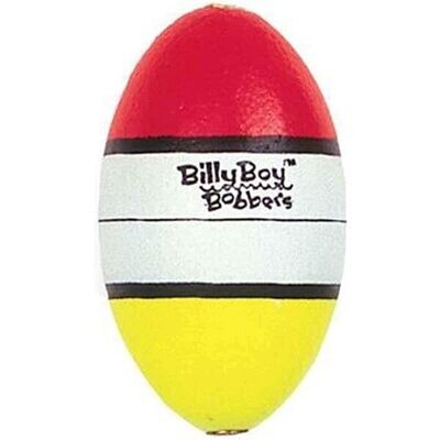 Billy Boy B015W-50R Weighted Oval Foam Float Snap-On 50Bg 1-1/2" Red