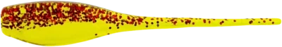 Bobby Garland BS149-18 Baby Shad 2", Chartreuse/Red Glitter, 18/Bag