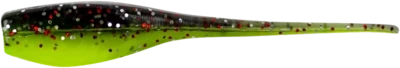 Bobby Garland BS150-18 Baby Shad 2", Licorice/Chartreuse Pearl