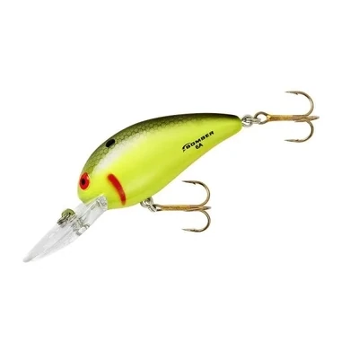 Bomber  Model A Crankbait,2 1/8",3/8oz,Golden Shiner, Floating