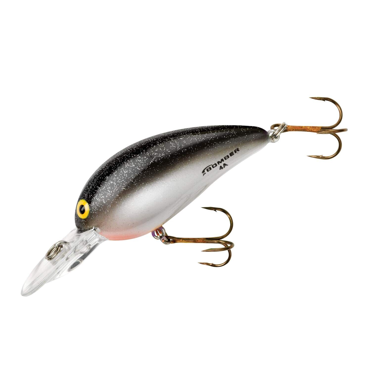 Bomber B04ABKP Model A Crankbait, 2 1/8", 5/16 oz, Black/Pearl