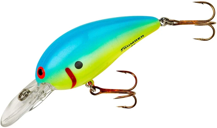 Bomber B04ACHBL Model A Crankbait 2 1/8&quot;, 5/16 oz, Chartreuse Blue