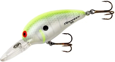 Bomber B06ACHS Model A Crankbait, 2 1/8", 3/8 oz, Chartreuse Shad