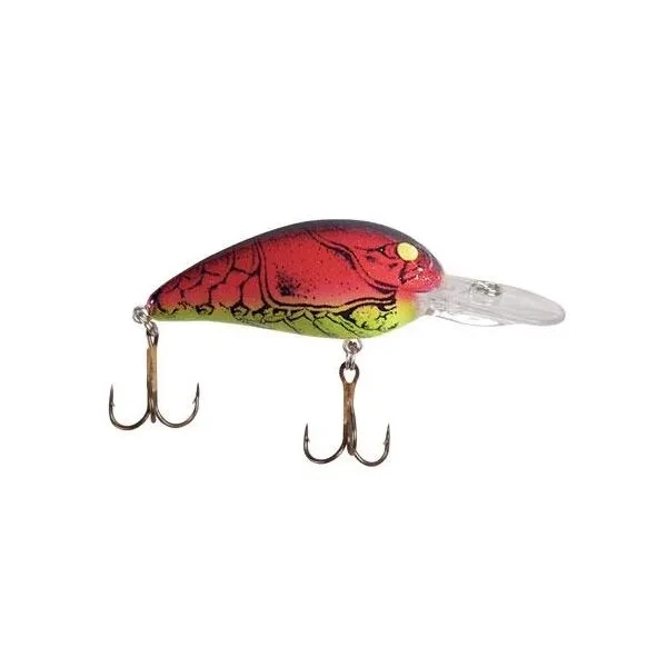 Bomber B06ARCR Model A Crankbait, 2 1/8", 3/8 oz, Red Crawfish, Floating