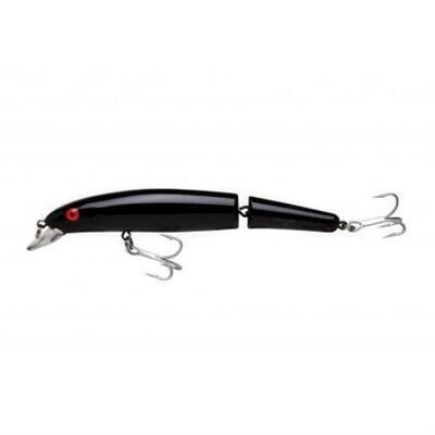 Bomber BSW16J-02 Heavy Duty Jointed Long A Lure, 6&quot;, 1 oz, Black