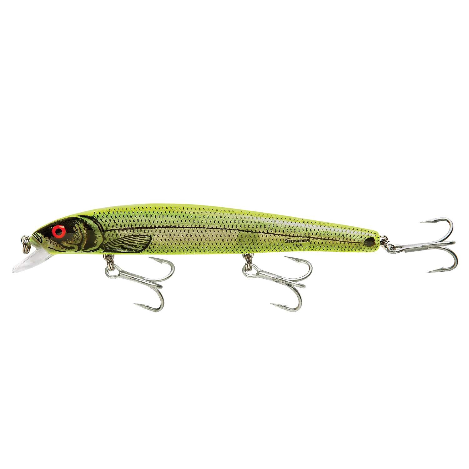 Bomber BSW16A-XSICH Heavy Duty Long A Lure, 6&quot;, 7/8 oz, Silver