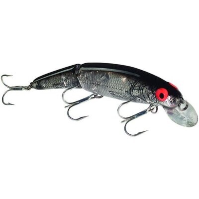Bomber B15JPTB Jointed Long A Minnow Jerkbait 4.5&quot;, 5/8oz, Silver