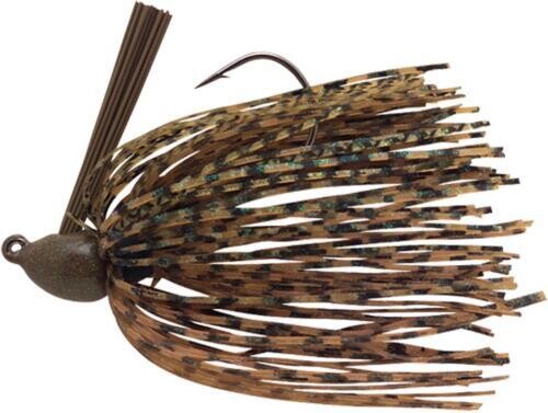 Booyah BYBBJ5605 Baby Boo Jig, 5/16 oz, 3D Green Pumpkin, Sinking