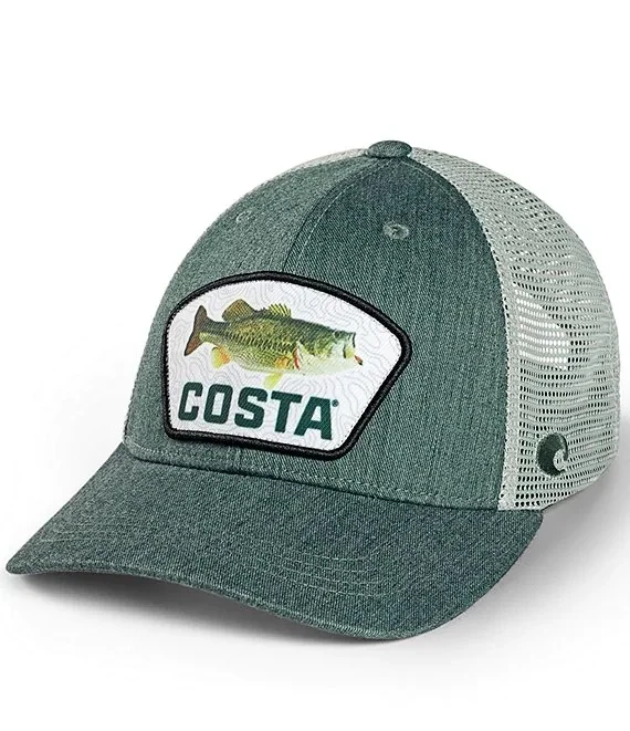 COSTA XL FIT TRUCKER PATCH Bass Green U