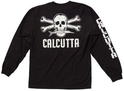 Calcutta CBSTRSS-2XL T-shirt Short Sleeve Striper With Pocket Black 2XL