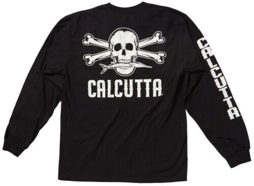 Calcutta CBSTRSS-XL T-shirt Short Sleeve Striper With Pocket Black XL