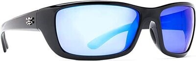 Calcutta OR1BM Outrigger Sunglasses Black Frame Blue Mirror Lens