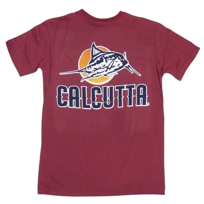 Calcutta Ringspun Enzyme Washed T-shirt Short Sleeve Original Logo With Pocket China Blue XL Circle Logo SS T-shirt