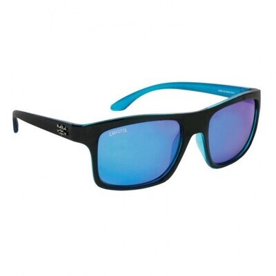 Calcutta Rip Tide Sunglasses Black Frame Blue Mirror Lens
