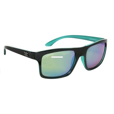Calcutta Rip Tide Sunglasses Black Frame GreenMirror Lens