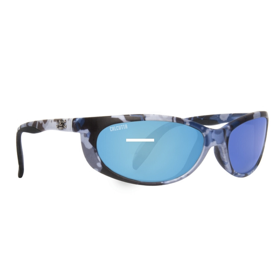Calcutta SK1BMTTBC Smoker Sunglasses True Timber Blue Camo/Blue Mirror 60mm Lens