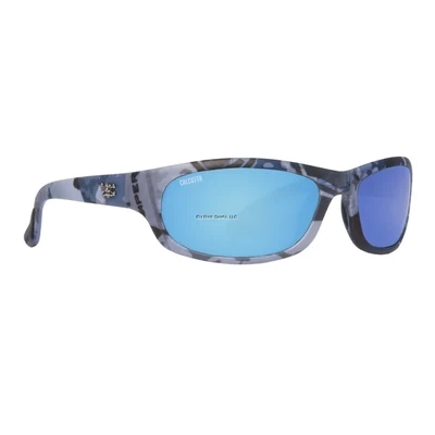 Calcutta SH1BMTTBC Steelhead Sunglasses True Timber Blue Camo/Blue Mirror 63mm Lens