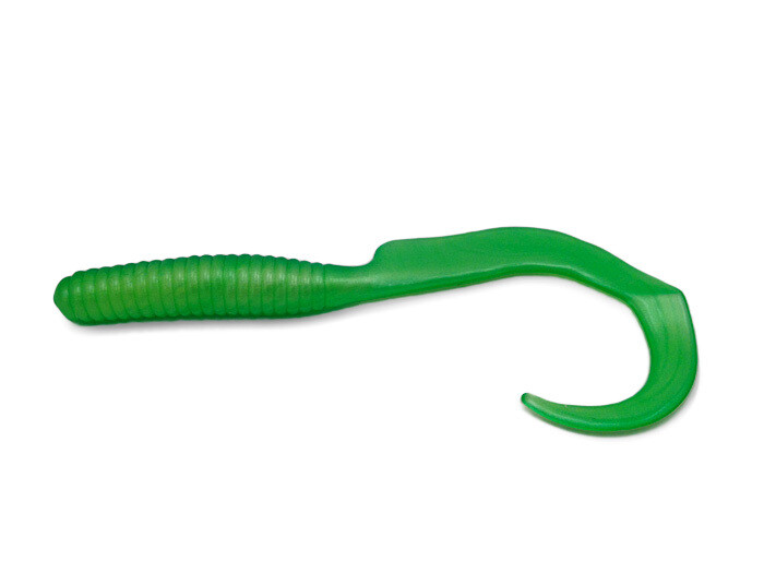 Capt. Mack Shad Trailer 4" Lime Chart.