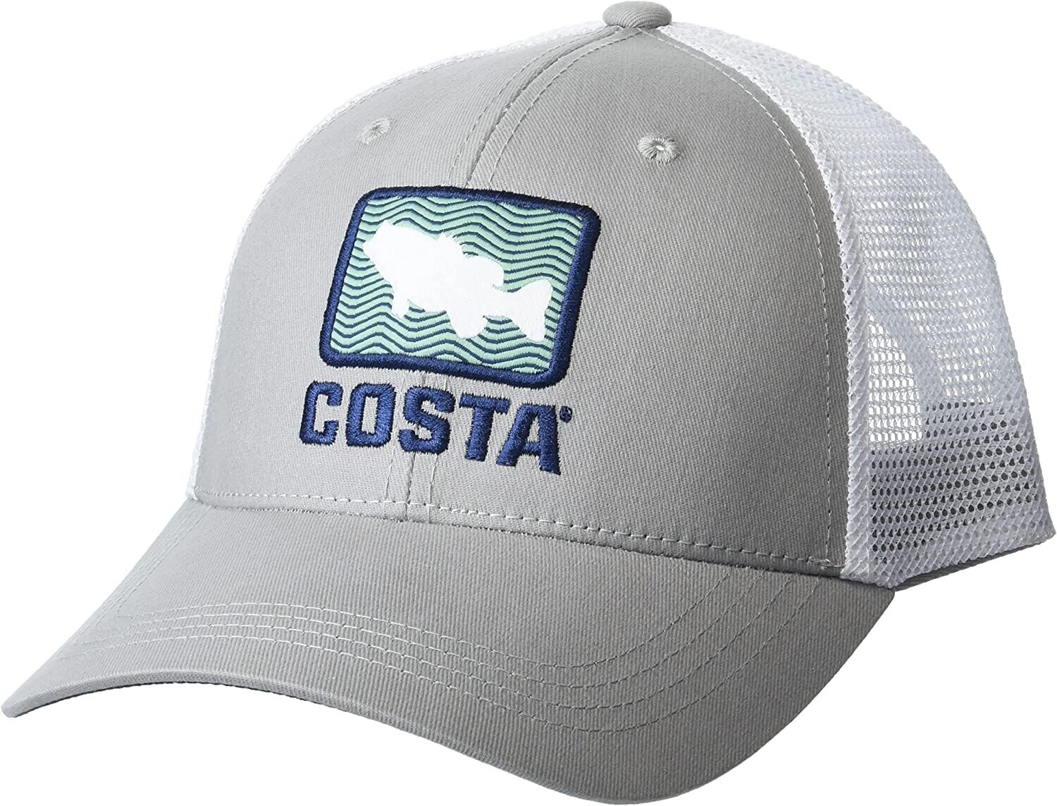 Costa Bass Waves Trucker Gray 
