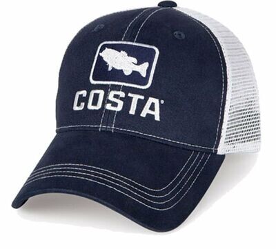 Costa HA18N Bass Trucker Hat XL Navy/Wht